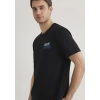 Mavi 066841 0 Yaka Erkek Tshirt - Siyah