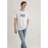 Mavi 066842 0 Yaka Erkek Tshirt - Beyaz