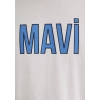 Mavi 066842 0 Yaka Erkek Tshirt - Beyaz