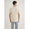 Mavi 066846 0 Yaka Erkek Tshirt - Bej
