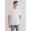 Mavi 067074 0 Yaka Erkek Tshirt - Beyaz