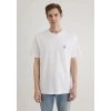 Mavi 067074 0 Yaka Erkek Tshirt - Beyaz