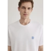 Mavi 067074 0 Yaka Erkek Tshirt - Beyaz