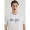 Mavi 067114 0 Yaka Erkek Tshirt - Beyaz