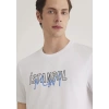 Mavi 067114 0 Yaka Erkek Tshirt - Beyaz
