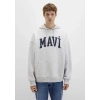 Mavi 067149 Kapsonlu Erkek Sweat - Gri