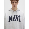Mavi 067149 Kapsonlu Erkek Sweat - Gri