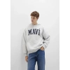 Mavi 067149 Kapsonlu Erkek Sweat - Gri