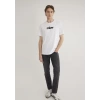 Mavi 067153 0 Yaka Erkek Tshirt - Beyaz
