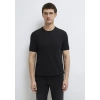 Mavi 0710250 0 Yaka Erkek Tshirt - Siyah