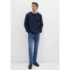 Mavi 0710370 0 Yaka Erkek Triko - Lacivert