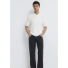 Mavi 0710397 Yakali Erkek Tshirt - Ekru