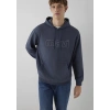 Mavi 0s10196 Kapsonlu Erkek Sweat - Kursun Rengi