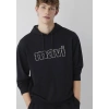 Mavi 0s10196 Kapsonlu Erkek Sweat - Siyah