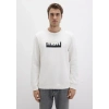 Mavi 0s10203 0 Yaka Erkek Sweat - Ekru