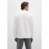 Mavi 0s10203 0 Yaka Erkek Sweat - Ekru