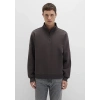 Mavi 0s10278 Yarim Fermuarli Erkek Sweat - Kahverengi