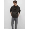 Mavi 0s10395 Kapsonlu Erkek Sweat - Kahverengi