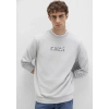 Mavi 0s10402 0 Yaka Erkek Sweat - Gri