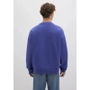 Mavi 0s10415 0 Yaka Erkek Sweat - Mor