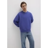 Mavi 0s10415 0 Yaka Erkek Sweat - Mor