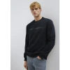 Mavi 0s10528 0 Yaka Erkek Sweat - Siyah