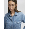 Mavi 1210662 Merida Kadin Kot Gomlek - Mavi