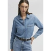 Mavi 1210662 Merida Kadin Kot Gomlek - Mavi