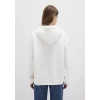 Mavi 1600361 Kapsonlu Yazili Kadin Sweat - Beyaz