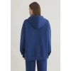 Mavi 1600361 Kapsonlu Yazili Kadin Sweat - Lacivert