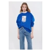 Mavi 1611560 0 Yaka Kadın Sweat - Saks