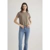Mavi 1612693 0 Yaka Kadın Body - Kahverengi