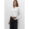 Mavi 1613695 Komple Dugmeli Kadin Body - Beyaz
