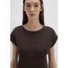 Mavi 1613696 0 Yaka Kadin Body - Kahverengi