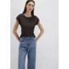 Mavi 1613696 0 Yaka Kadin Body - Kahverengi