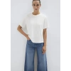 Mavi 1613820 0 Yaka Kadin Tshirt - Beyaz