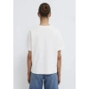 Mavi 1613820 0 Yaka Kadin Tshirt - Beyaz