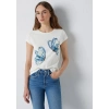 Mavi 1614147 Genis Yaka Kadin Body - Krem