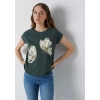 Mavi 1614147 Genis Yaka Kadin Body - Yesil