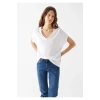Mavi 166449 V Yaka Bayan Body - Beyaz