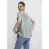 Mavi 167311 Genis Yaka Kadin Body - Acik Yesil