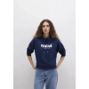 Mavi 168334 Kapsonlu Kadin Sweat - Lacivert