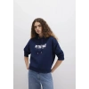 Mavi 168334 Kapsonlu Kadin Sweat - Lacivert