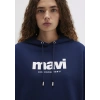 Mavi 168334 Kapsonlu Kadin Sweat - Lacivert