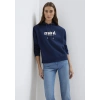 Mavi 168334 Kapsonlu Kadin Sweat - Lacivert