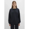 Mavi 168837 0 Yaka Kadin Sweat - Siyah
