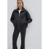 Mavi 1s10295 Fermuarli Kadin Sweat - Siyah