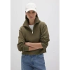 Mavi 1s10391 Yarim Fermuarli Kadin Sweat - Haki