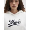 Mavi 1s10420 Kapsonlu Kadin Sweat - Beyaz