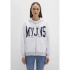 Mavi 1s10421 Kapsonlu Fermuarli Kadin Sweat - Gri